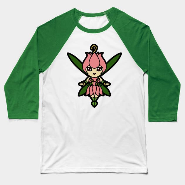 Lillymon Tooniefied Baseball T-Shirt by Tooniefied